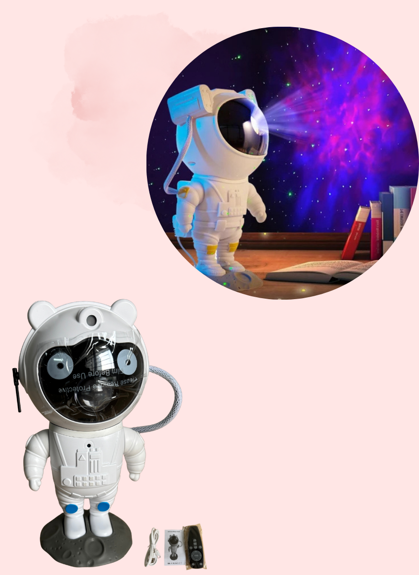 Astronaut Galaxy Projector Night Light – 360°